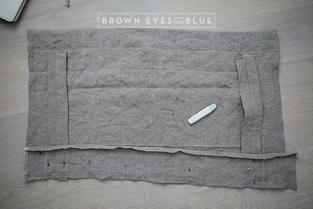 pinafore apron » brown eyes + blue